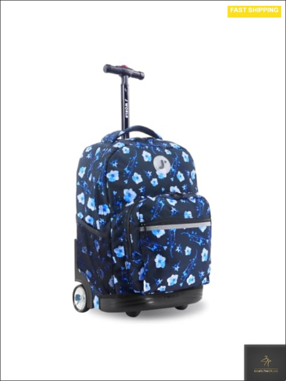 Rolling Backpack with Wheels for School, 18x13x9, Large Capacity, Durable,